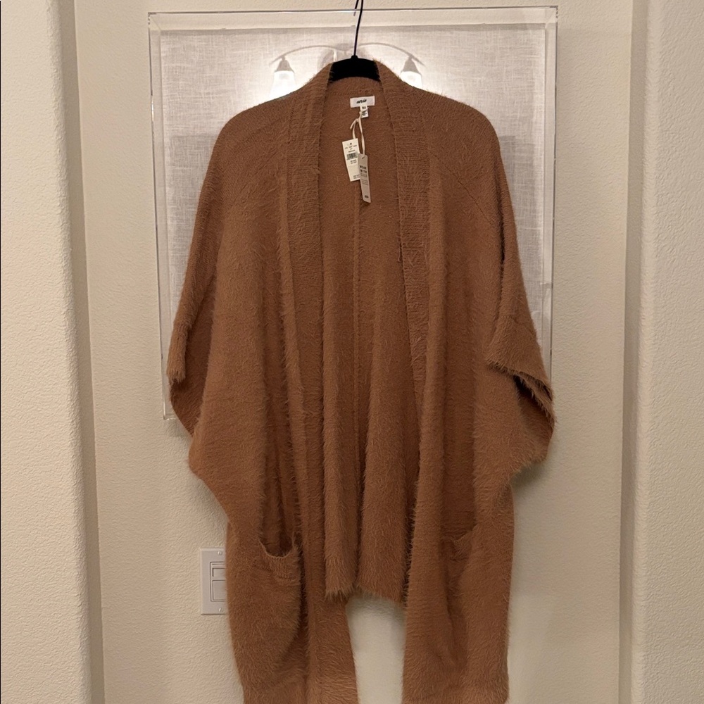 Aerie Cozy Tan Short sleeve cardigan